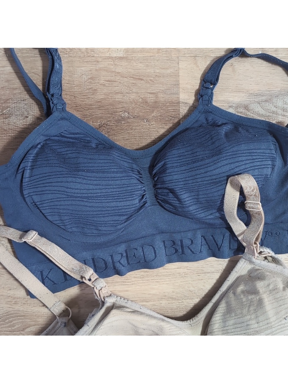 Kindred Bravely Nursing Bras - Navy and Nude Mix